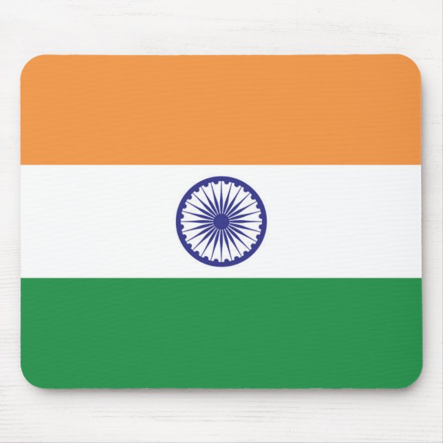 Tapis De Souris Drapeau de l'Inde (Devant)