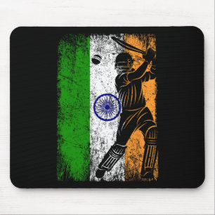 Tapis De Souris Drapeau de l'Inde Maillot de cricket indien Fan Jo