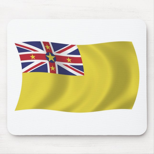 Tapis de souris Drapeau de Nioué (Devant)