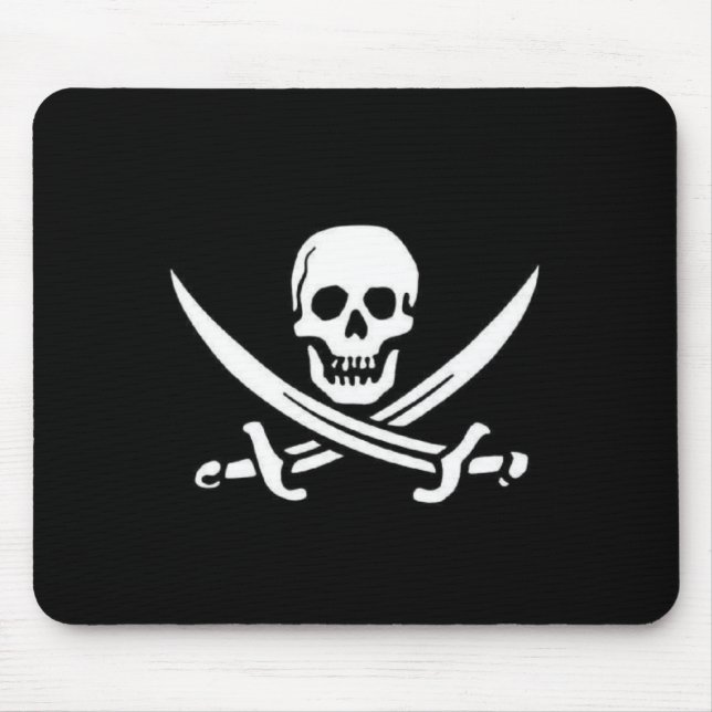 Tapis De Souris Drapeau de pirate (Devant)