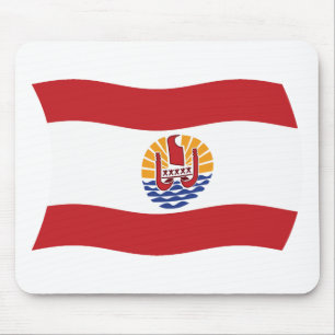 Tapis de souris Drapeau de Polynésie française