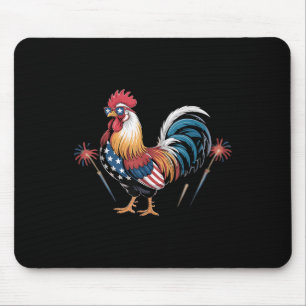 Tapis De Souris Drapeau De Poulet Usa Patriotique Poulets Adulte 4