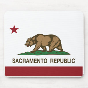 Tapis De Souris Drapeau de République de Sacramento