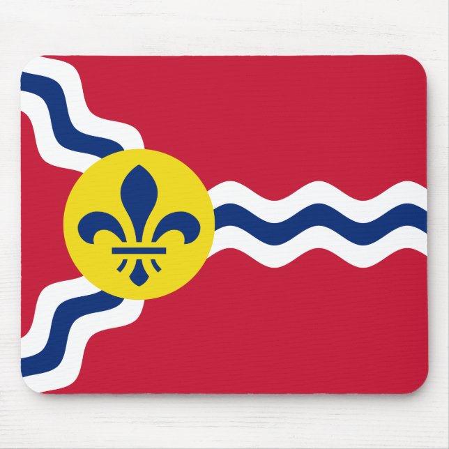 Tapis De Souris Drapeau de Saint-Louis (Missouri) (Devant)