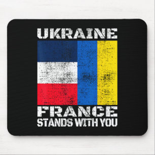 Tapis De Souris Drapeau de soutien français Vous êtes solidaire de