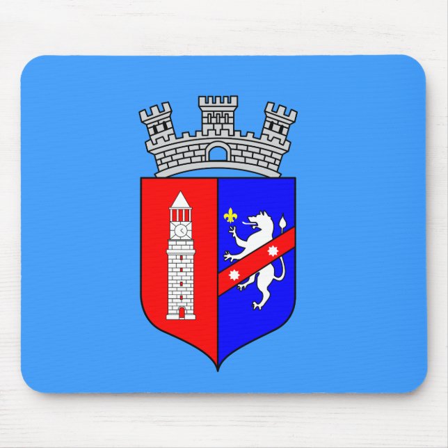Tapis De Souris Drapeau de Tirana, Albanie (Devant)