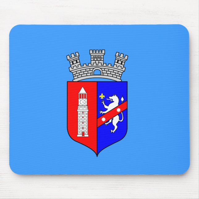Tapis De Souris Drapeau de Tirana, Palette de souris d'Albanie (Devant)