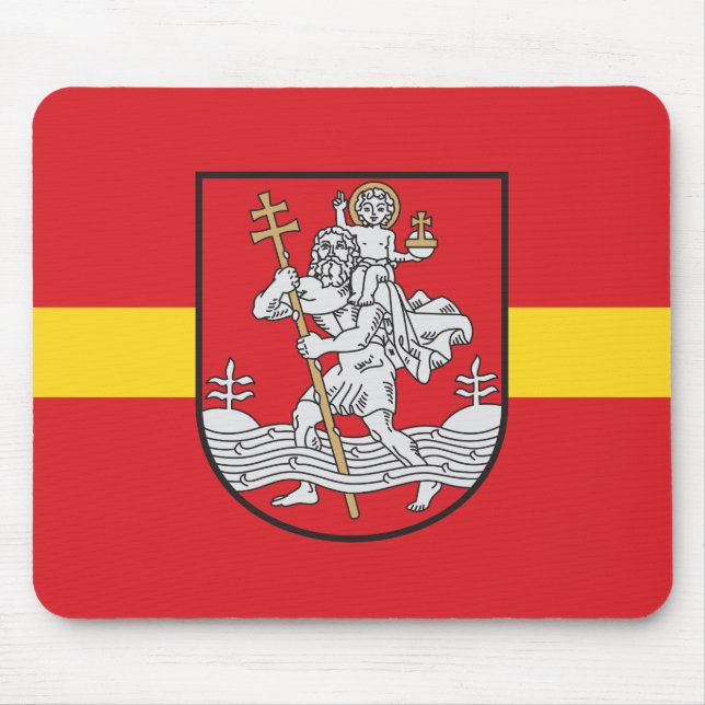 Tapis De Souris Drapeau de Vilnius, Lituanie Pad de souris (Devant)