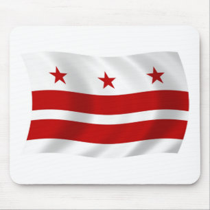Tapis de souris Drapeau de Washington D.C.
