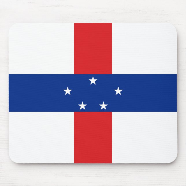 Tapis De Souris Drapeau des Antilles néerlandaises (Devant)