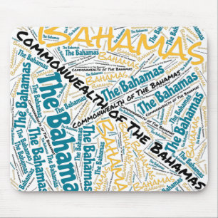 Tapis De Souris Drapeau des Bahamas couleurs Patriotic Pad