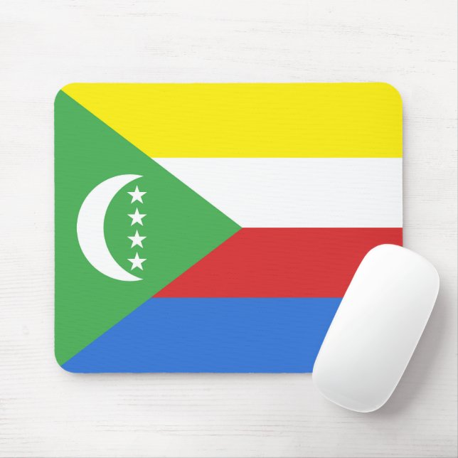 Tapis De Souris Drapeau des Comores (Avec souris)