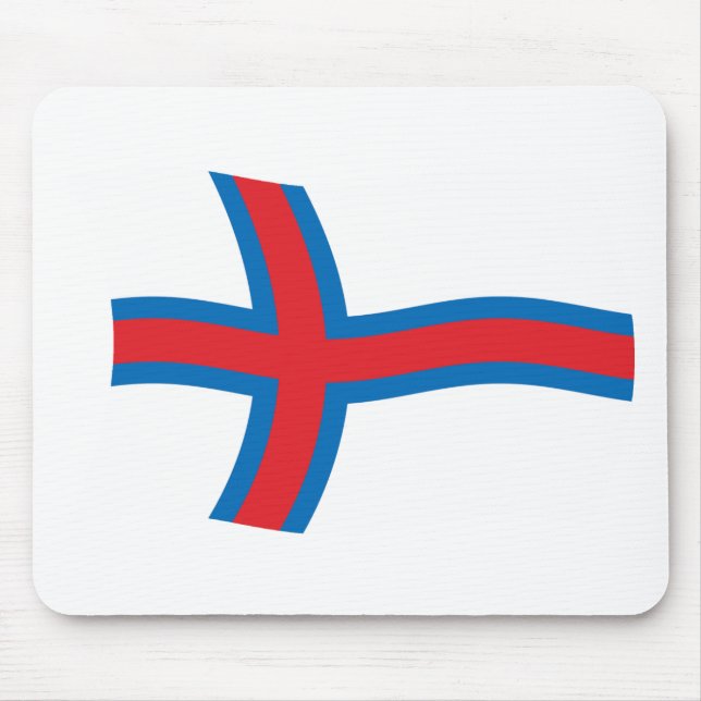 Tapis de souris Drapeau des îles Féroé (Devant)