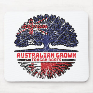 Tapis De Souris Drapeau des racines d'arbre Tonga Australien Austr