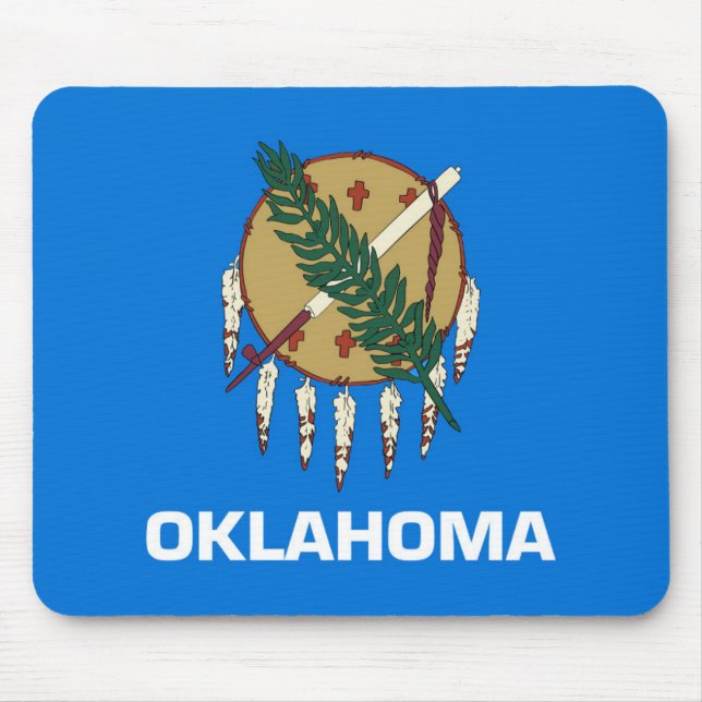 Tapis De Souris Drapeau d'État de l'Oklahoma, États-Unis (Devant)