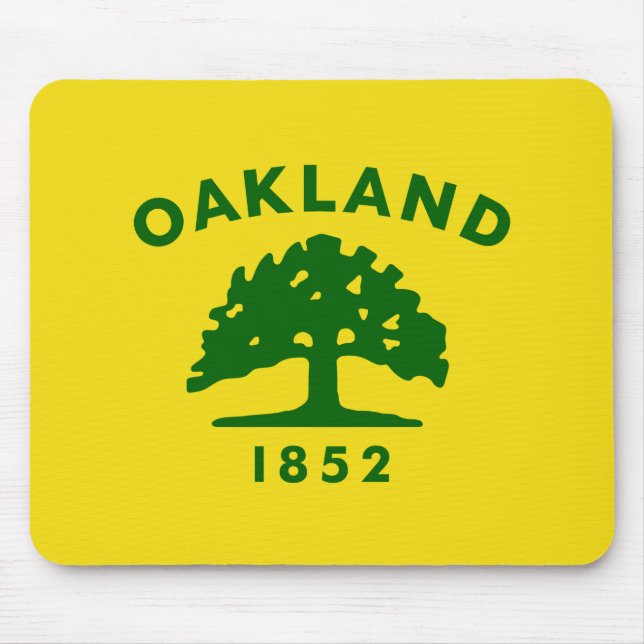 Tapis De Souris Drapeau d'Oakland, Californie (Devant)