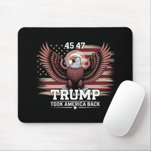Tapis De Souris Drapeau du 45e 47e président Trump Eagle America 2