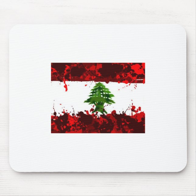 Tapis De Souris Drapeau du Liban (Devant)