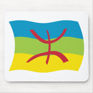Tapis de souris Drapeau du peuple berbère