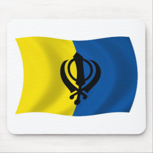 Tapis de souris Drapeau du sikhisme