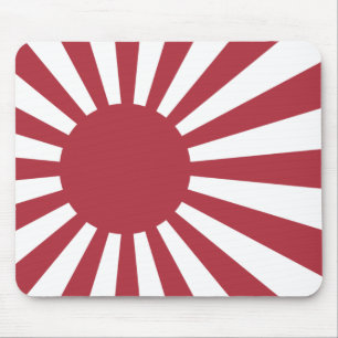 Tapis De Souris Drapeau du Soleil Levant impérial japonais, d'Edo 