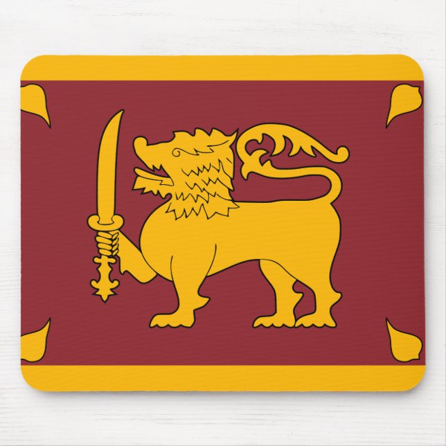 Tapis De Souris Drapeau du Sri Lanka (Devant)