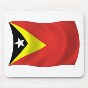 Tapis de souris Drapeau du Timor oriental