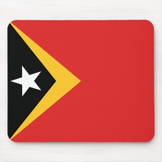 Tapis De Souris Drapeau du Timor oriental Mousepad (Devant)
