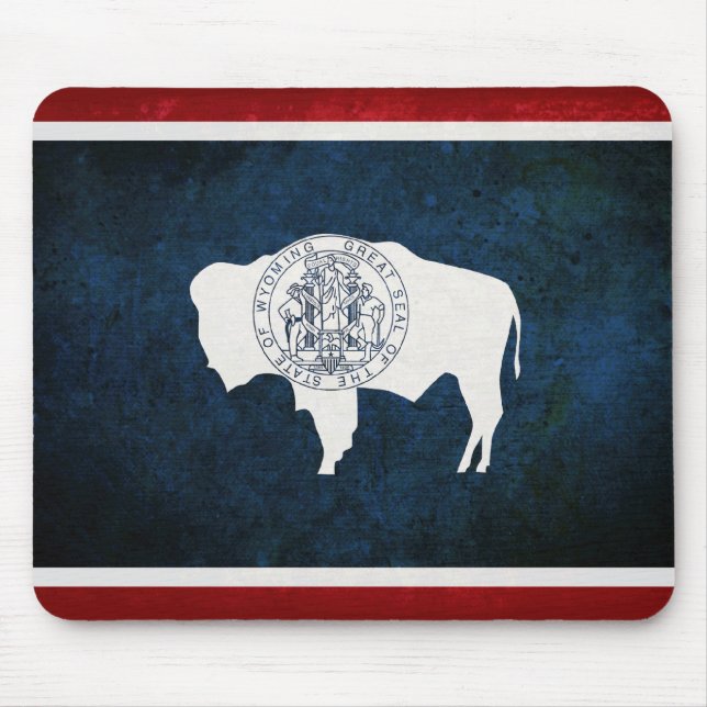 Tapis De Souris Drapeau du Wyoming (Devant)