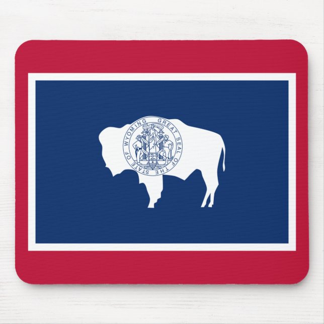 Tapis De Souris Drapeau du Wyoming (Devant)