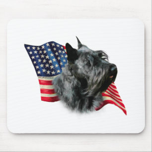 Tapis De Souris Drapeau écossais Terrier (noir)