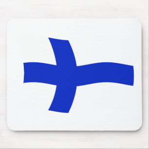 Tapis De Souris Drapeau finlandais Mousepad