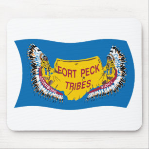 Tapis De Souris Drapeau Fort Peck Assiniboine Mousepad