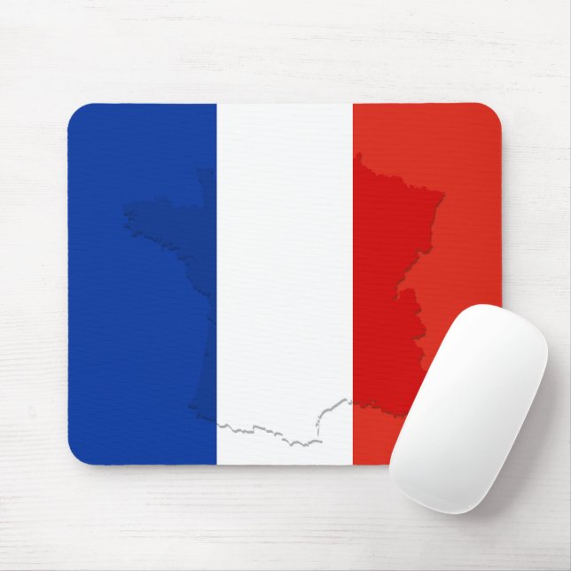 Tapis De Souris drapeau français (Avec souris)