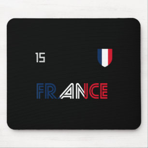Tapis De Souris Drapeau Français Football Rétro France