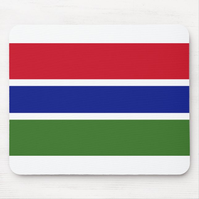 Tapis De Souris Drapeau Gambie (Devant)
