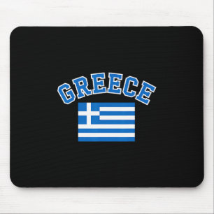 Tapis De Souris Drapeau Grèce Voyage Souvenir Grec