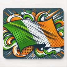Tapis de souris drapeau irlandais