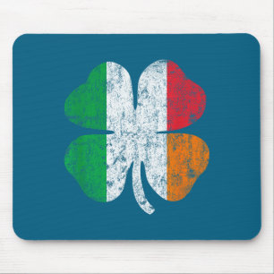 Tapis De Souris Drapeau irlandais italien Italie Irlande St Patric