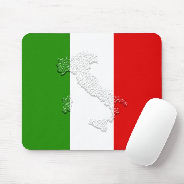 Tapis De Souris Drapeau italien (Avec souris)