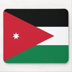 Tapis De Souris Drapeau Jordanie