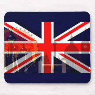 Tapis De Souris Drapeau Londres-Royaume-Uni_