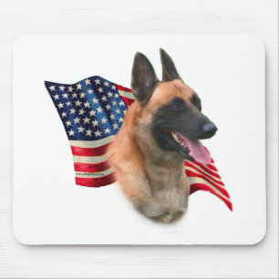 Tapis De Souris Drapeau malinois belge