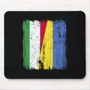 Tapis De Souris Drapeau moitié Hongrie Ukraine Drapeau hongrois uk