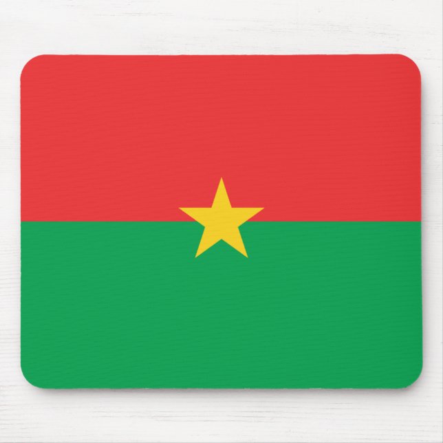 Tapis De Souris Drapeau Mousepad de Burkina Faso (Devant)