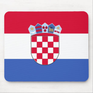 Tapis De Souris Drapeau Mousepad de la Croatie