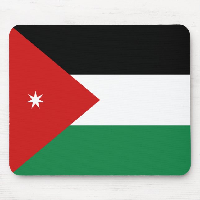 Tapis De Souris Drapeau Mousepad de la Jordanie (Devant)