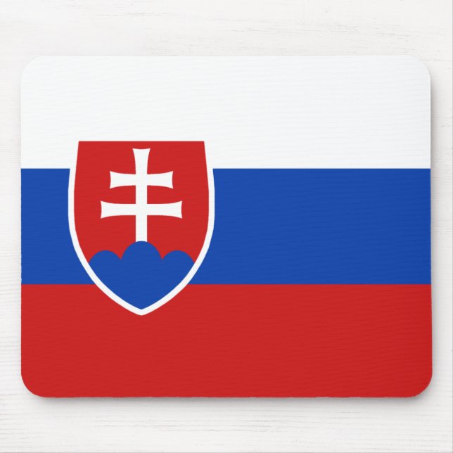 Tapis De Souris Drapeau Mousepad de la Slovaquie (Devant)