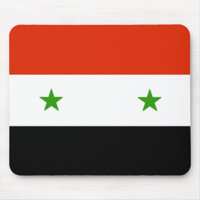 Tapis De Souris Drapeau Mousepad de la Syrie (Devant)