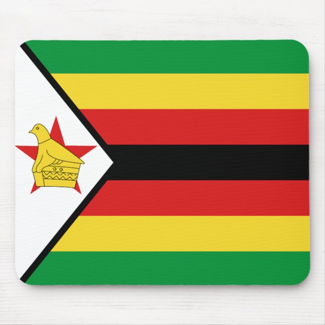 Tapis De Souris Drapeau Mousepad du Zimbabwe (Devant)